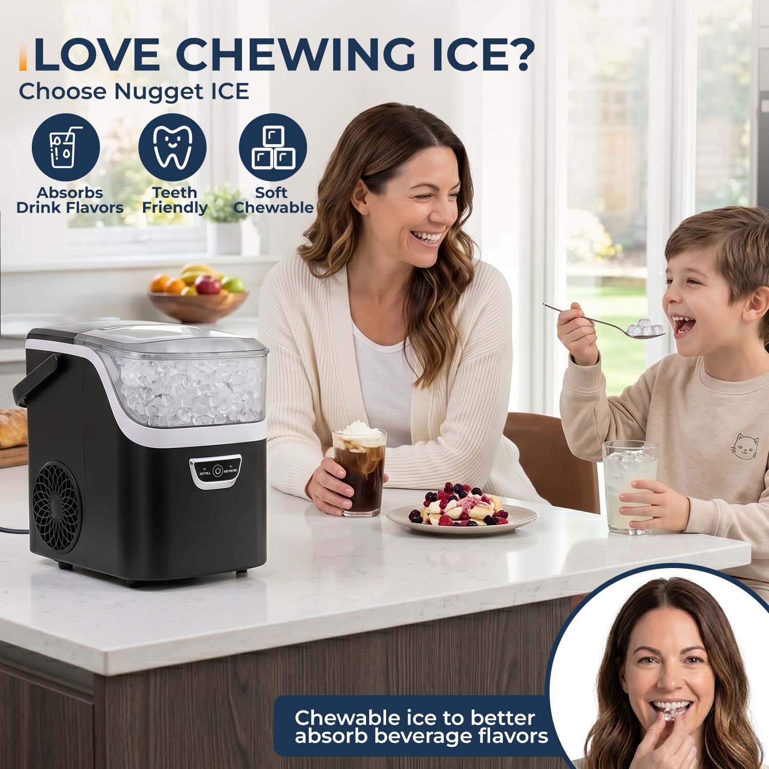Lovur ice maker product imagery